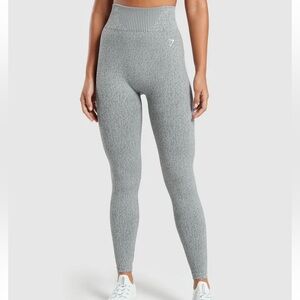Gymshark Marl Seamless Leggings Light Grey Marl/Dark Grey Marl